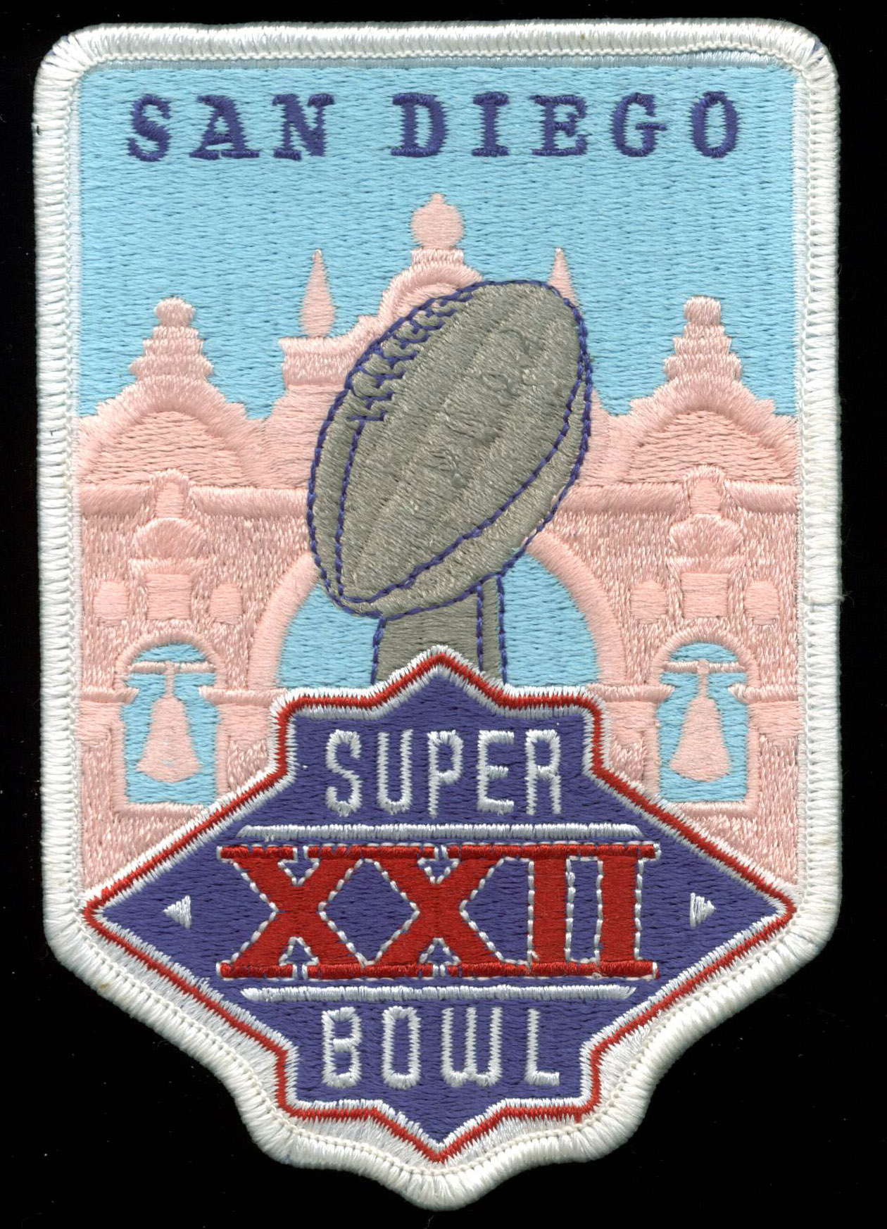 3.75x5.5 Inch Super Bowl Xxii Patch Un-signed