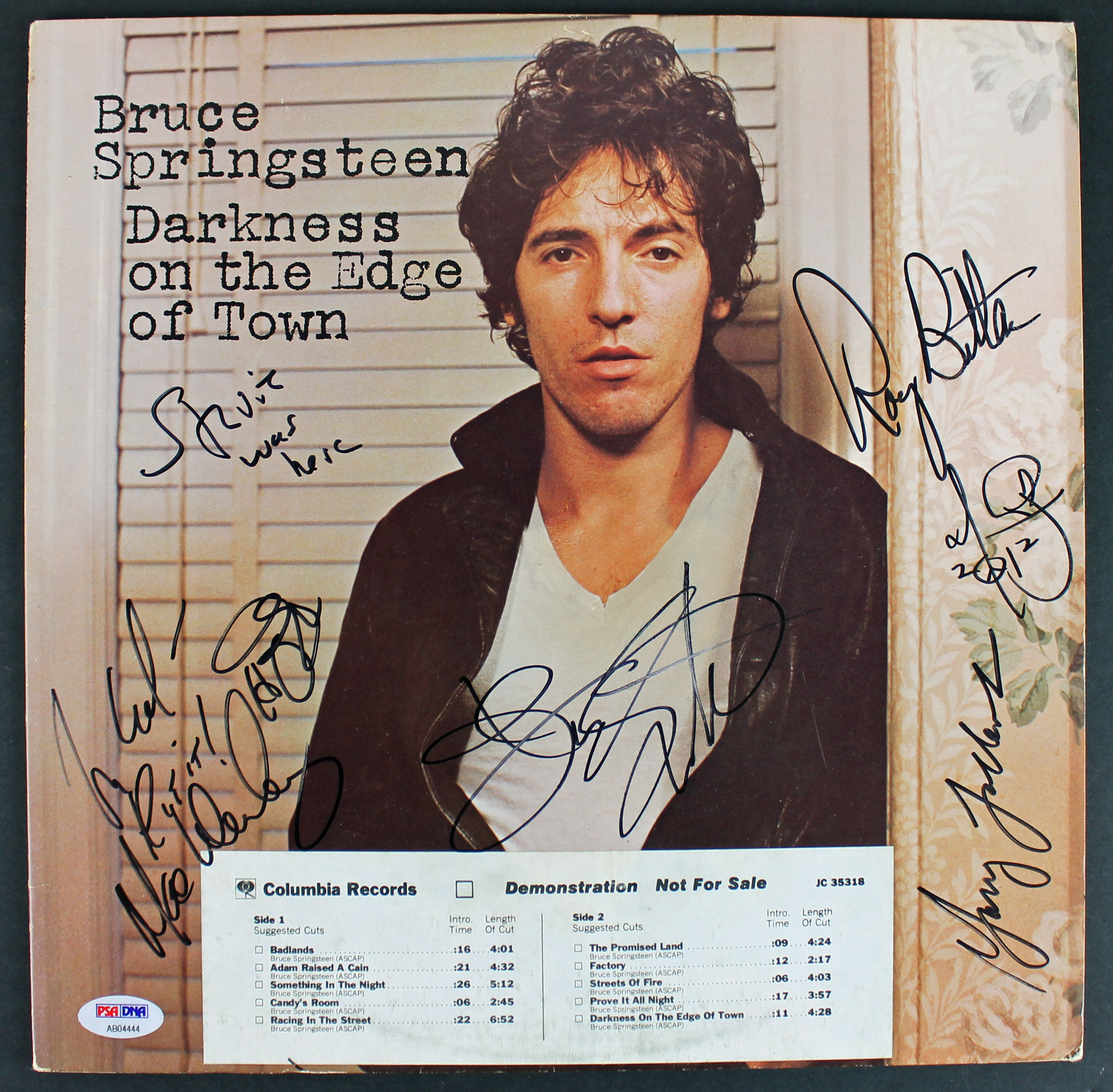 Bruce Springsteen & The E Street Band Signed Album Cover W ...