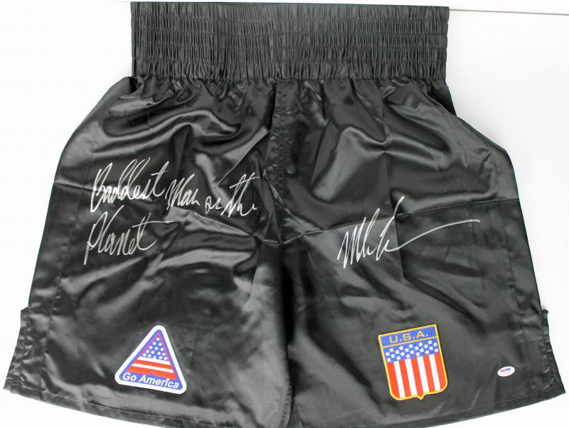JSA Certified Mike Tyson Signed Auto Autograph Boxing Trunks Shorts Autographed Boxing Robes and Trunks