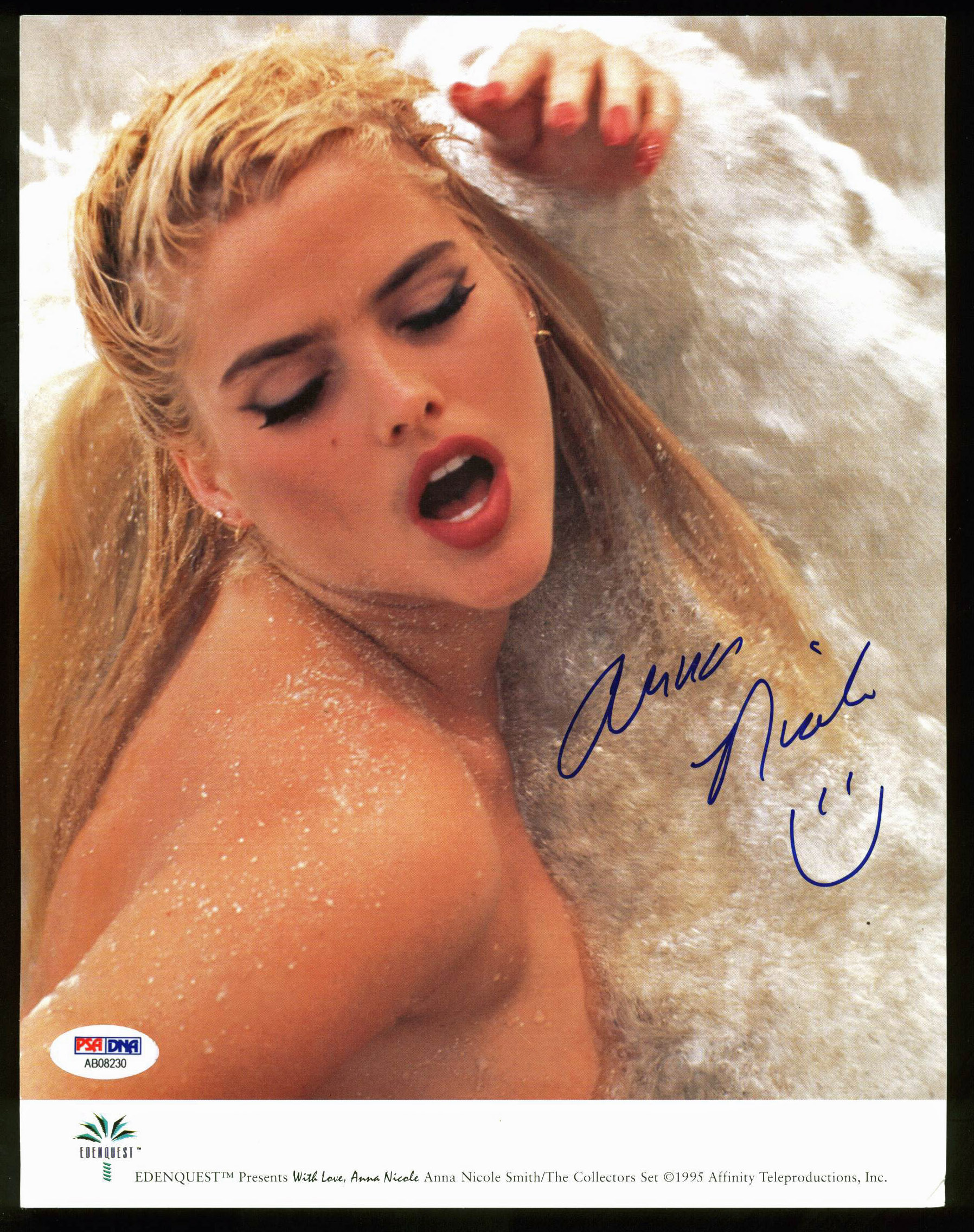 Anna Nicole Smith - Details about Anna Nicole Smith Sexy Authentic Signed 8.5x11 Edenquest  Photo PSA/DNA #AB08230