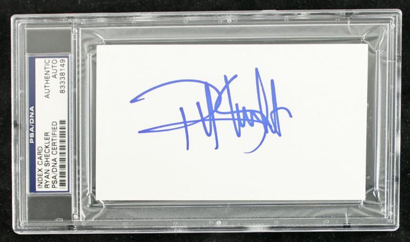 Ryan Sheckler Skatboarding Authentic Signed 3X5 Index Card PSA/DNA