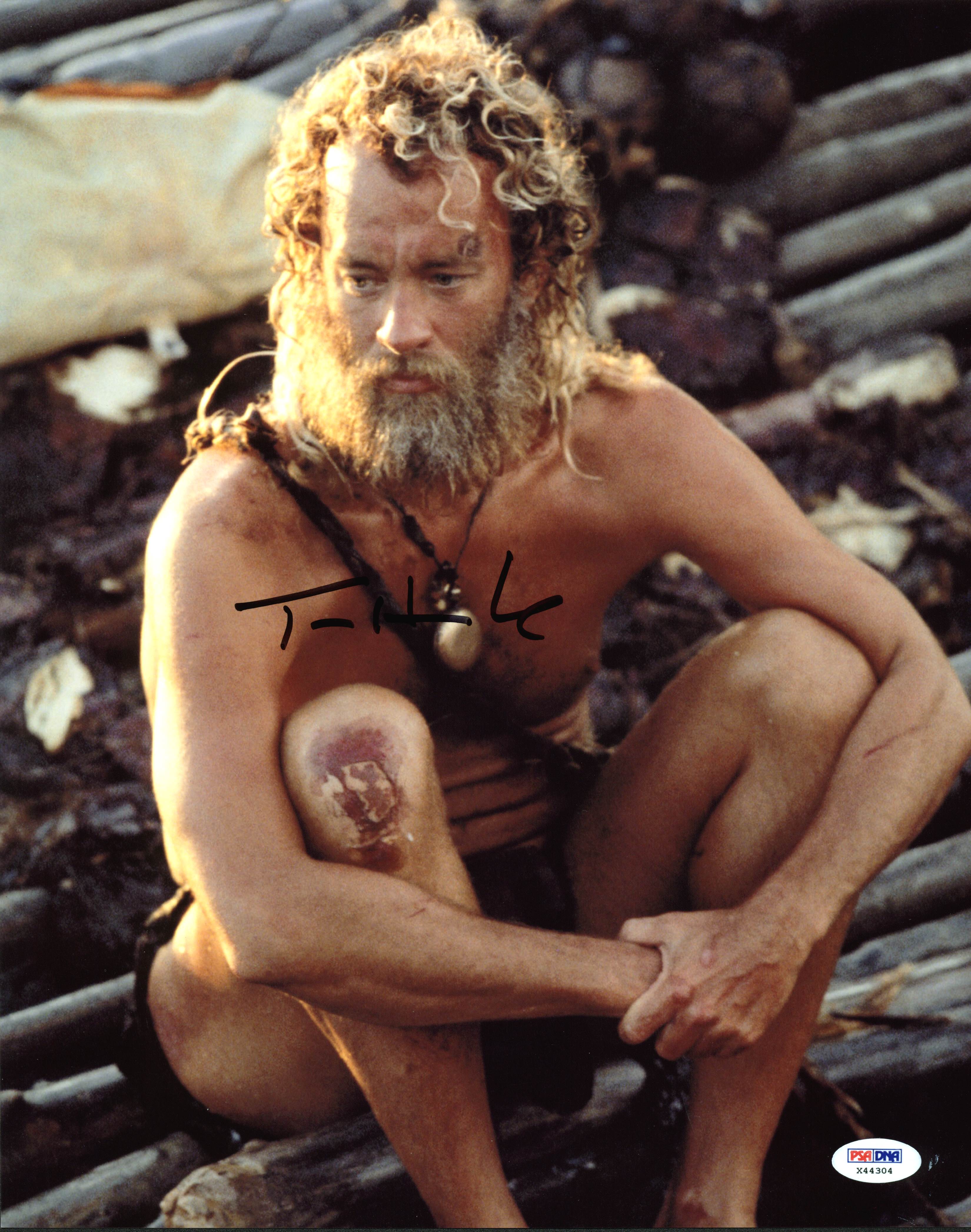 Tom Hanks Cast Away Authentic Signed 11x14 Photo Autographed Psa