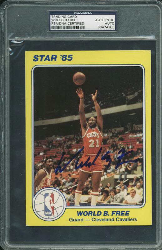 Cavaliers World B. Free Authentic Signed 5X7 1985 Star